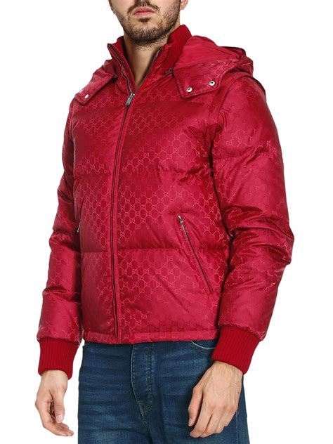 gucci red puffer jacket|gucci puffer jacket women.